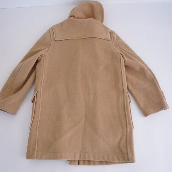 Vintage '70s Gloverall 90% Wool Camel Tan Original English Duffle Coat Jacket 46 - Picture 2 of 13